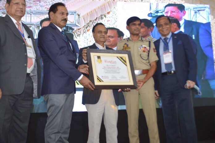Mr Vijay Kumar Inspector General of Police Kashmir honoured with a Certificate of Fellowship